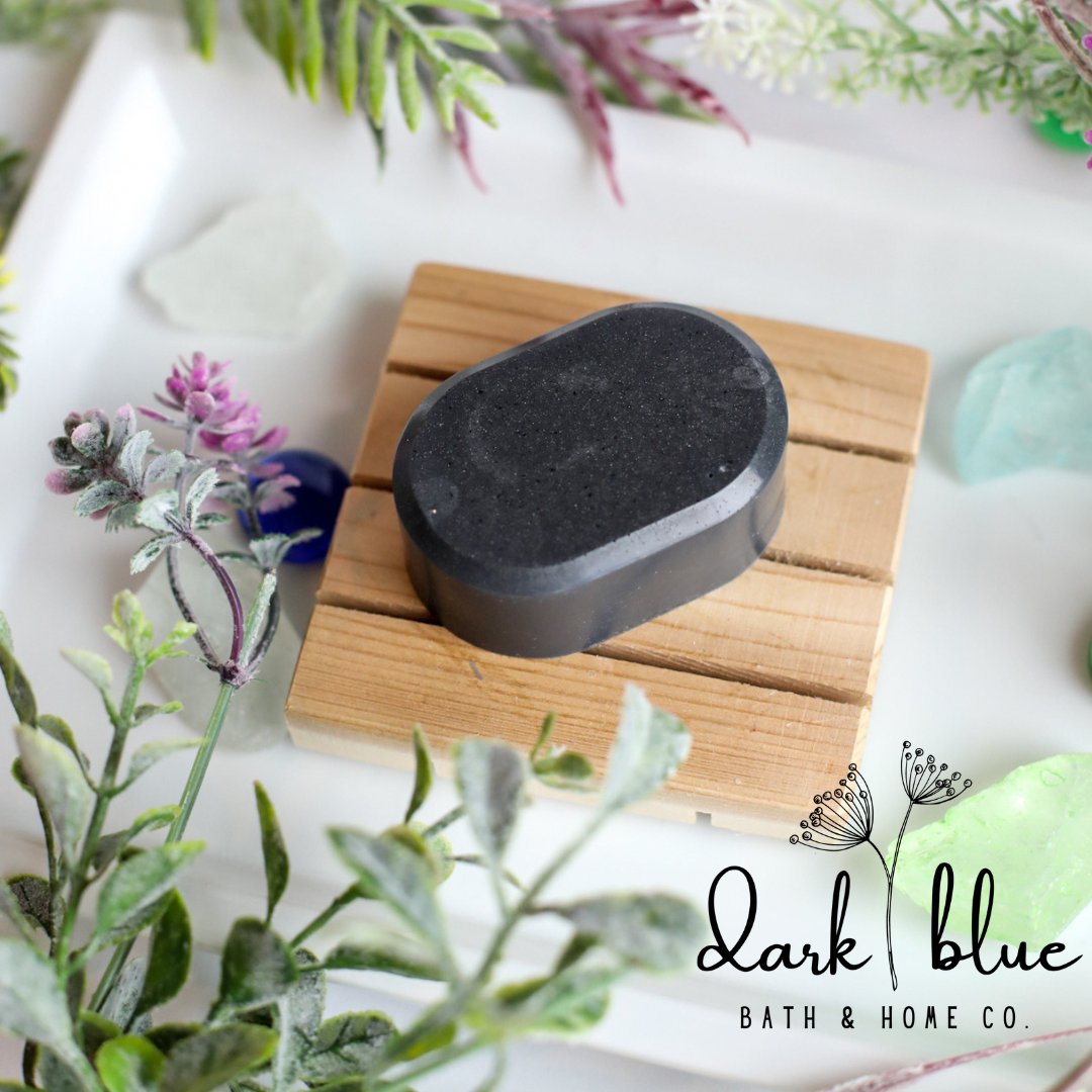 Exfoliating Charcoal Facial Cleansing Bar Dark Blue Bath & Home Co.