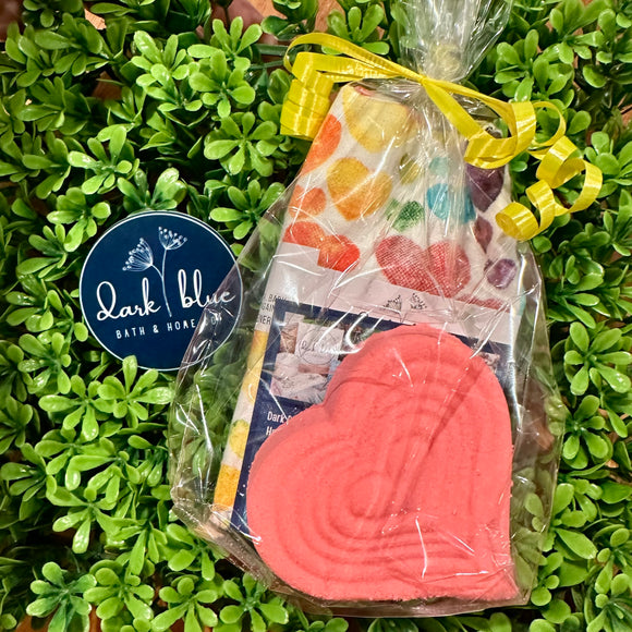 Rainbow Hearts Bath Bomb Gift Set