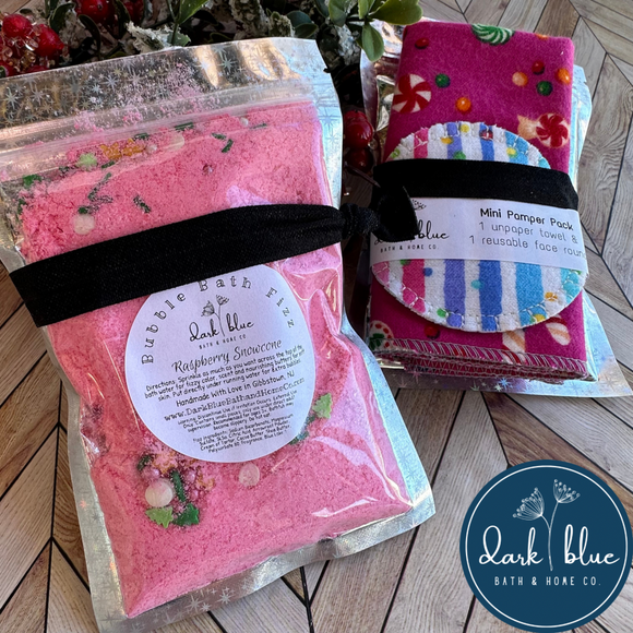 Holiday Mini Bath Fizz- Raspberry Sorbet