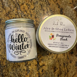 OOAK Aloe & Shea Amber Jars (Pomegranate Punch)