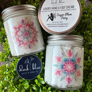 Luxury Hand & Foot Cream Custom Jars in Sugar Plum Fairy