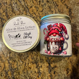 OOAK Aloe & Shea Amber Jars (Sleigh All Day)