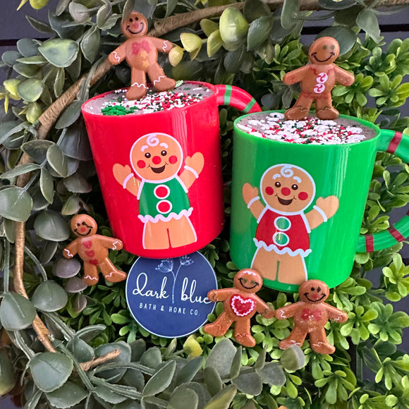 Gingerbread Man Mug Bath Bombs- 8oz