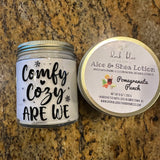 OOAK Aloe & Shea Amber Jars (Pomegranate Punch)