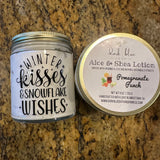 OOAK Aloe & Shea Amber Jars (Pomegranate Punch)