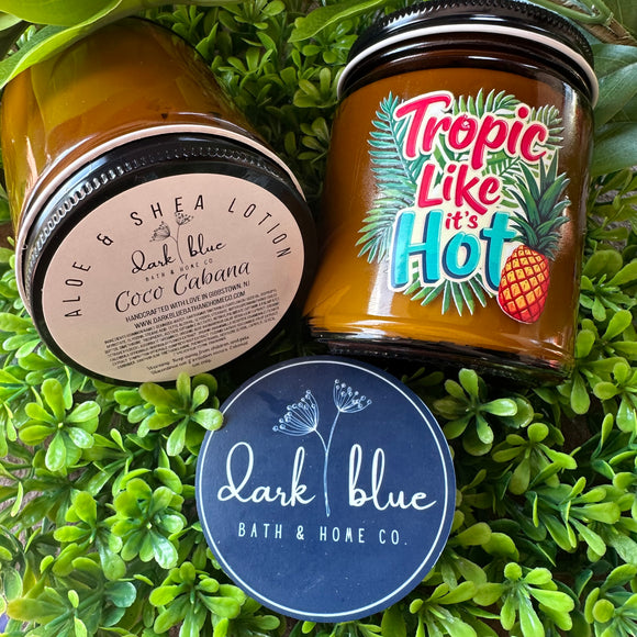 OOAK Aloe & Shea Amber Jars (Coco Cabana)