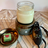 Electric Wax Warmer w/ Auto Shutoff (Blue/Straight Dish)
