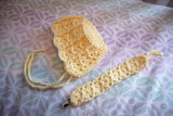 Ready to Ship: Crocheted Baby Blanket, Bonnet & Pacifier Clip Set